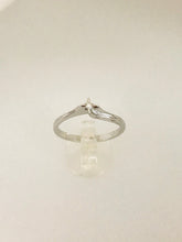 Carica l&#39;immagine nel visualizzatore di Gallery, ANELLO SOLITARIO DIAMANTE ORO BIANCO