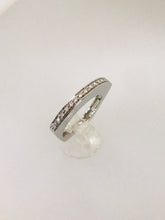 Carica l&#39;immagine nel visualizzatore di Gallery, ANELLO VERETTA DIAMANTI ORO BIANCO