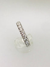Carica l&#39;immagine nel visualizzatore di Gallery, ANELLO FEDINA DIAMANTI ORO BIANCO