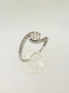 ANELLO FANTASIA DIAMANTI ORO BIANCO