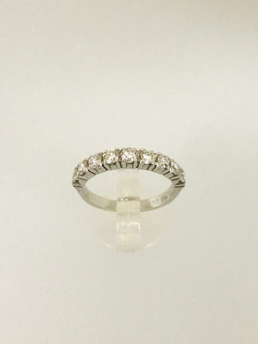 ANELLO VERETTA DIAMANTI ORO BIANCO