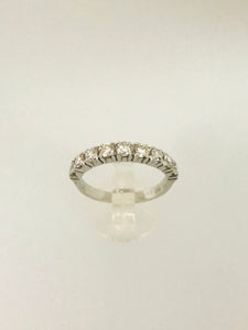 ANELLO VERETTA DIAMANTI ORO BIANCO