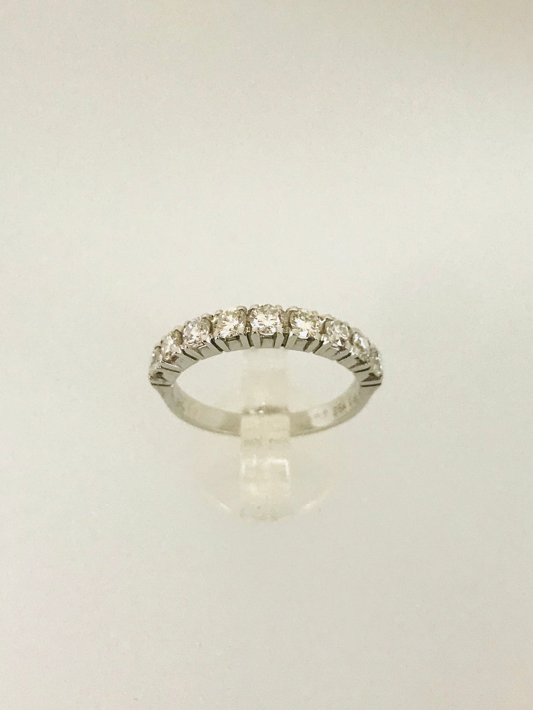 ANELLO VERETTA DIAMANTI ORO BIANCO