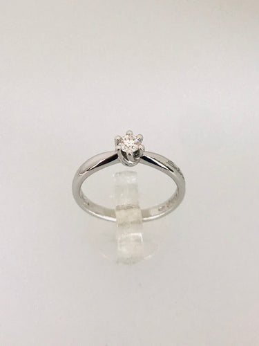 SALVINI - ANELLO SOLITARIO DIAMANTE ORO BIANCO AF335
