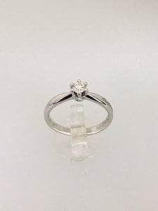SALVINI - ANELLO SOLITARIO DIAMANTE ORO BIANCO AF335