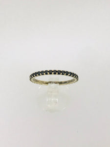 ANELLO FEDINA DIAMANTI NERI ORO BIANCO