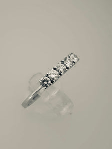 ANELLO FEDINA 5 DIAMANTI ORO BIANCO
