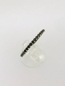 ANELLO FEDINA DIAMANTI NERI ORO BIANCO
