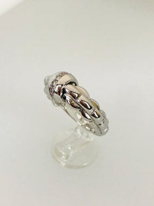 ANELLO FANTASIA DIAMANTI ORO BIANCO