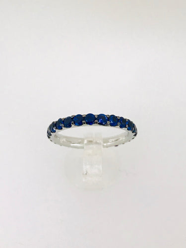 ANELLO FEDINA ZAFFIRI ORO BIANCO