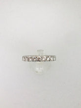 Carica l&#39;immagine nel visualizzatore di Gallery, ANELLO FEDINA DIAMANTI ORO BIANCO