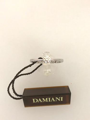 ANELLO SOLITARIO DAMIANI DIAMANTI ORO BIANCO