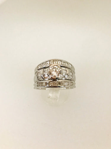 ANELLO FASCIA DIAMANTI ORO BIANCO