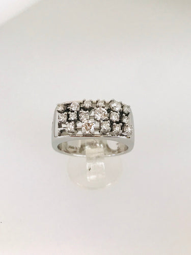SALVINI - ANELLO FANTASIA DIAMANTI ORO BIANCO