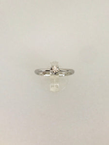 ANELLO SOLITARIO DIAMANTE ORO BIANCO