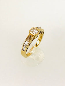 ANELLO SOLITARIO DIAMANTI ORO GIALLO AE110