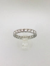 Carica l&#39;immagine nel visualizzatore di Gallery, ANELLO FEDINA DIAMANTI ORO BIANCO