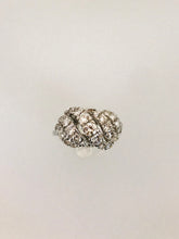 Carica l&#39;immagine nel visualizzatore di Gallery, ANELLO FANTASIA DIAMANTI ORO BIANCO