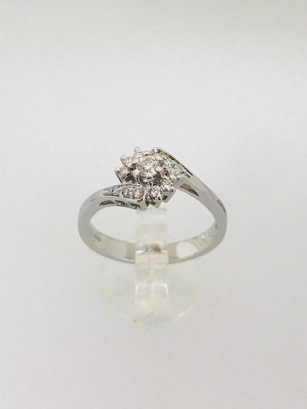 ANELLO FANTASIA DIAMANTI ORO BIANCO