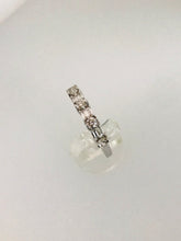 Carica l&#39;immagine nel visualizzatore di Gallery, ANELLO VERETTA DIAMANTI ORO BIANCO