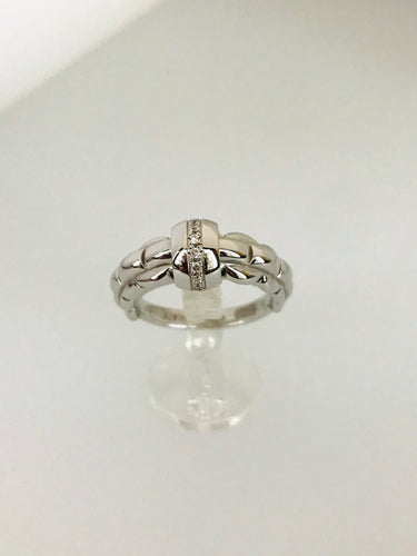 ANELLO FANTASIA DIAMANTI ORO BIANCO
