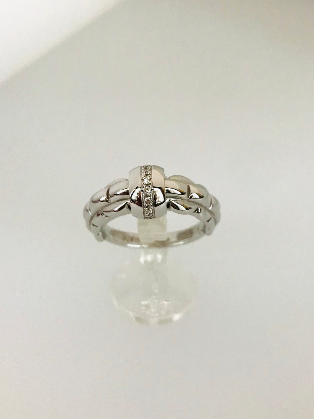 ANELLO FANTASIA DIAMANTI ORO BIANCO