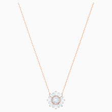 Carica l&#39;immagine nel visualizzatore di Gallery, PENDENTE SUNSHINE, BIANCO, PLACCATO ORO ROSA