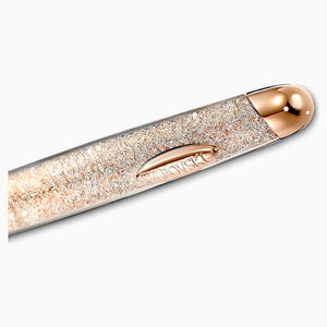 PENNA A SFERA CRYSTALLINE NOVA, TONO DORATO, PLACCATO COLOR ORO ROSA