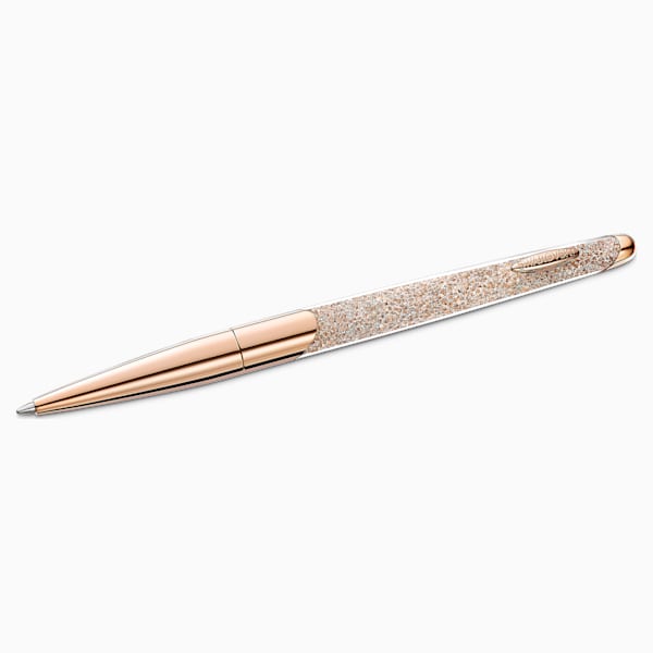 PENNA A SFERA CRYSTALLINE NOVA, TONO DORATO, PLACCATO COLOR ORO ROSA