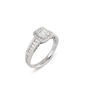 Anello in oro bianco 18 kt e diamanti CA1511BRW