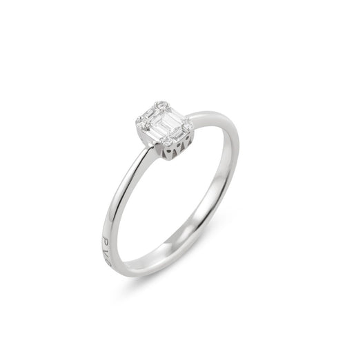 Anello in oro bianco 18 kt e diamanti CA1513-40BRW
