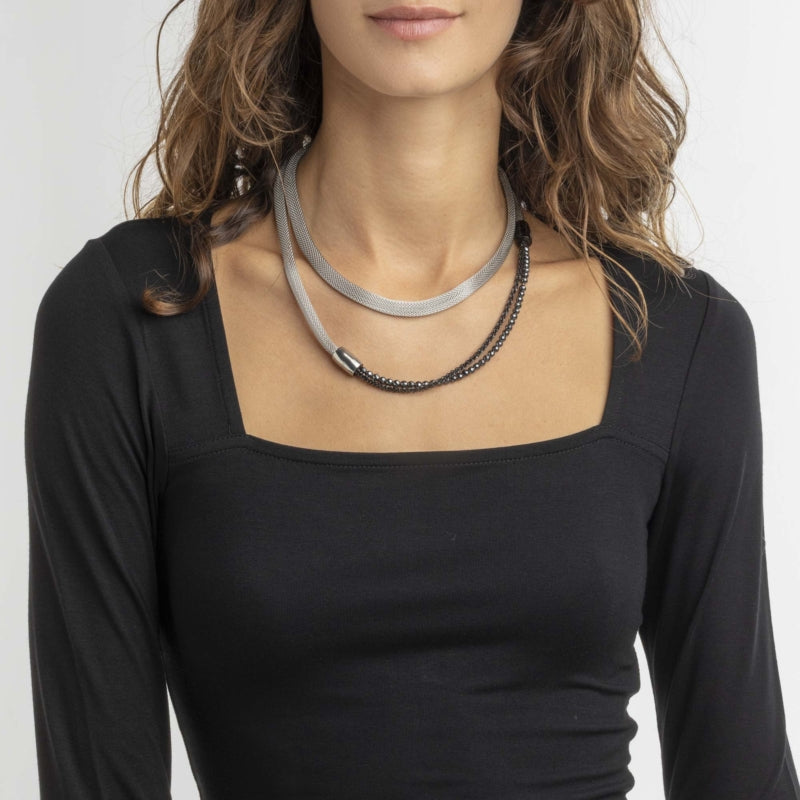 Breil, Collezione Magnetica System, Girocollo Soft, Collana Donna in Acciaio Lucido IP Gold, Versatile, con Elementi Modificabili e Chiusura Magnetica Lunghezza 45cm, Gold Breil, Collezione Magnetica System, Girocollo Soft, Collana Donna in Acciaio Lucido IP Gold, Versatile, con Elementi Modificabili e Chiusura Magnetica Lunghezza 45cm, Gold
